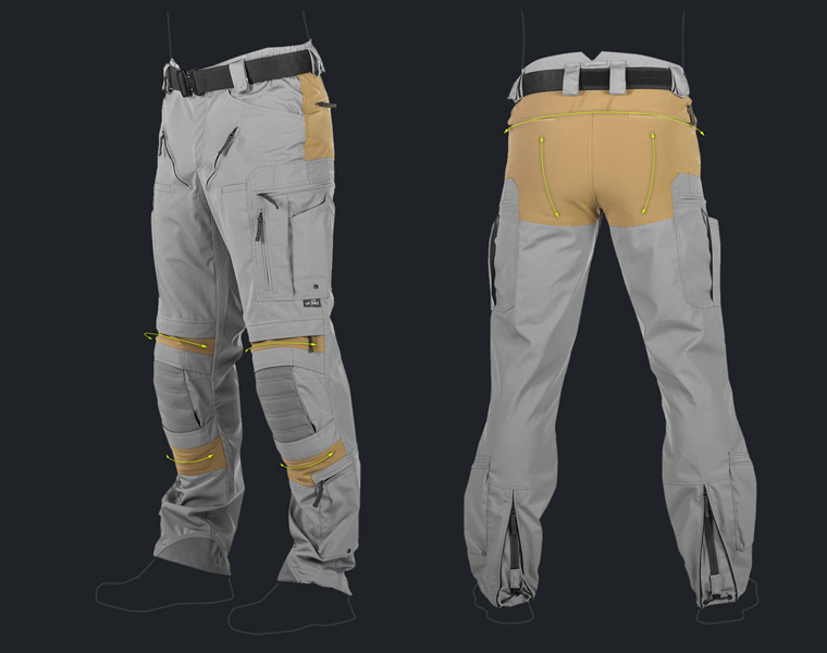 Schoeller®-dynamic stretch material is used in our Striker combat pants and P-40 lineup.