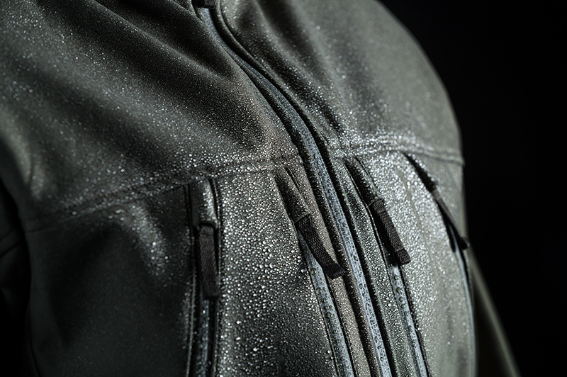 Test the DWR coating by sprinkling some water on your gear.